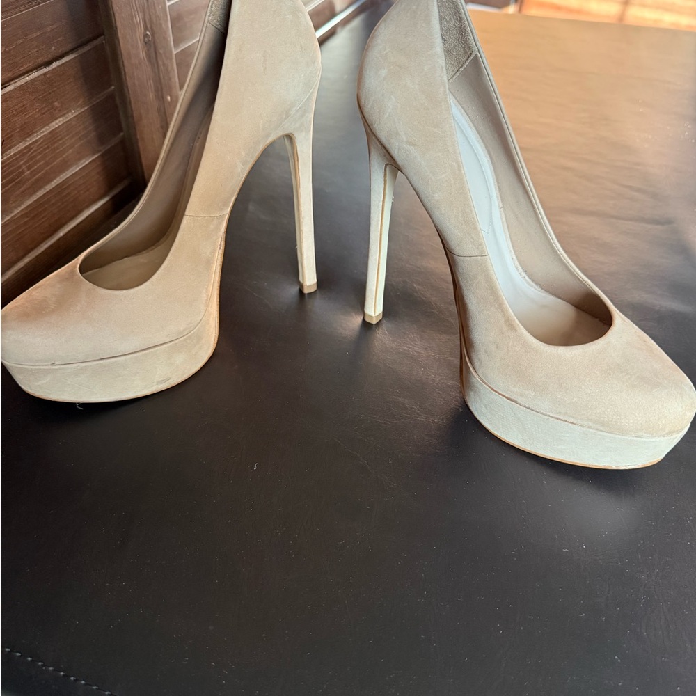 Aldo Tan Stiletto Platform Heels